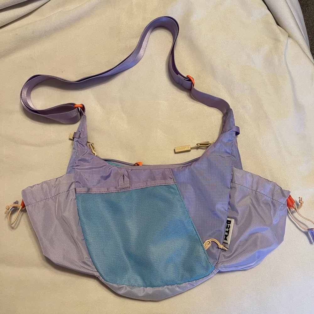 Baboon To The Moon Crossbody Lavender and Lt Blue